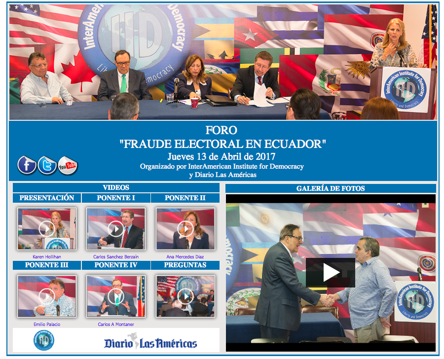 FORO: " Fraude electoral en Ecuador"